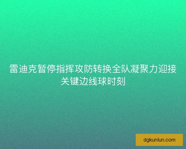 雷迪克暂停指挥攻防转换全队凝聚力迎接关键边线球时刻
